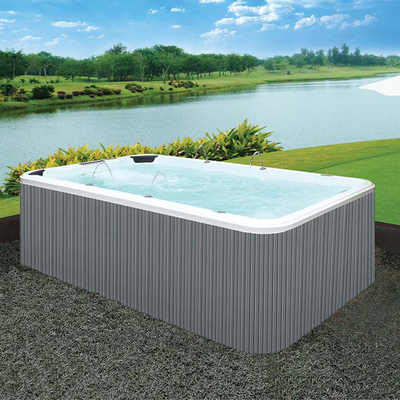 Grande construction préfabriquée de 5 personnes au-dessus de la piscine rectangulaire moulue de baquet chaud de la piscine 2.2m
