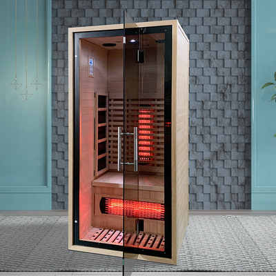 Formez la station thermale infrarouge lointaine Mini Sauna For Half Body finlandais 100KG de sauna de pièce