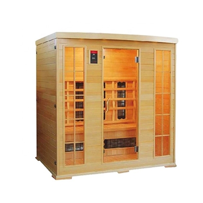 Sauna en bois faisant le coin préfabriqué de vapeur de personne de la pièce 4 de sel pour la chambre d'hôtel