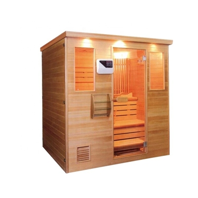 Sauna en bois faisant le coin préfabriqué de vapeur de personne de la pièce 4 de sel pour la chambre d'hôtel