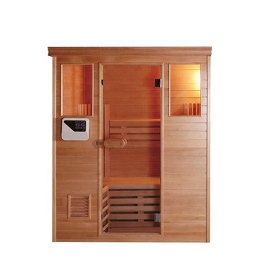 Sauna en bois faisant le coin préfabriqué de vapeur de personne de la pièce 4 de sel pour la chambre d'hôtel