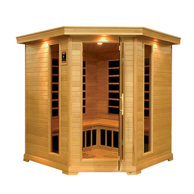 L'infrarouge de luxe de combinaison de roche et l'étoile menée par sauna traditionnel allume le bain de vapeur faisant le coin de sel