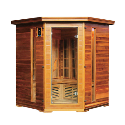 L'infrarouge de luxe de combinaison de roche et l'étoile menée par sauna traditionnel allume le bain de vapeur faisant le coin de sel