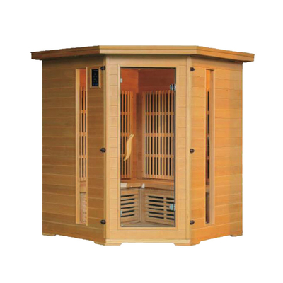 L'infrarouge de luxe de combinaison de roche et l'étoile menée par sauna traditionnel allume le bain de vapeur faisant le coin de sel