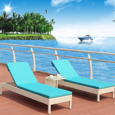 Piscine en osier de Chaise Lounge Chair For Beach de rotin de lit de canapé de Sun de loisirs extérieurs
