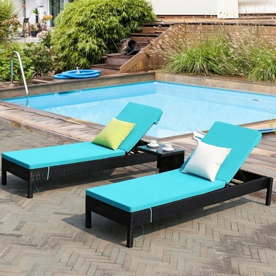 Piscine en osier de Chaise Lounge Chair For Beach de rotin de lit de canapé de Sun de loisirs extérieurs