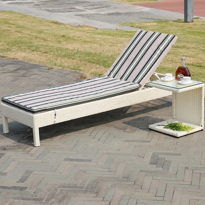 Piscine en osier de Chaise Lounge Chair For Beach de rotin de lit de canapé de Sun de loisirs extérieurs