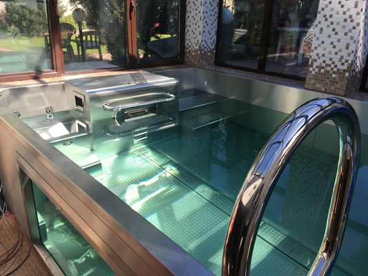 Piscine de luxe de la belle de Hydromassage de jardin en métal de vue d'inground de piscine station thermale modulaire 12x24 Inground de bain