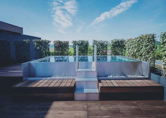 Revêtement en acier de panneau d'acier inoxydable de piscine de luxe de structure pour la villa d'intérieur d'hôtel