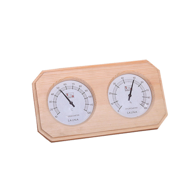 Hygromètre thermo de sauna en bois sec de bain de vapeur