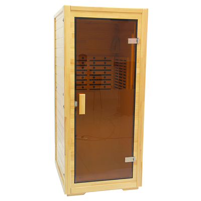 Sauna extérieur infrarouge lointain de corps de salle 240V 1.5kw de sauna de cigûe demi