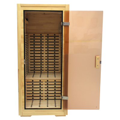 Sauna extérieur infrarouge lointain de corps de salle 240V 1.5kw de sauna de cigûe demi