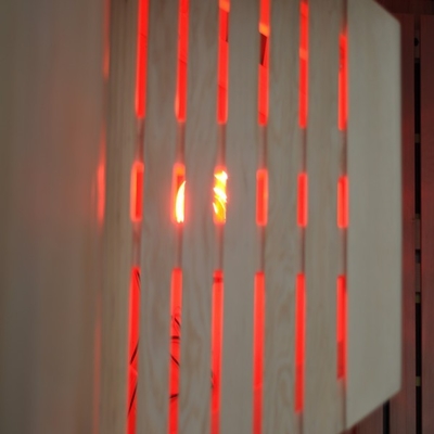 Demi corps 0.9kw de double de mur sauna infrarouge portatif de cigûe