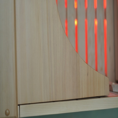 Demi corps 0.9kw de double de mur sauna infrarouge portatif de cigûe