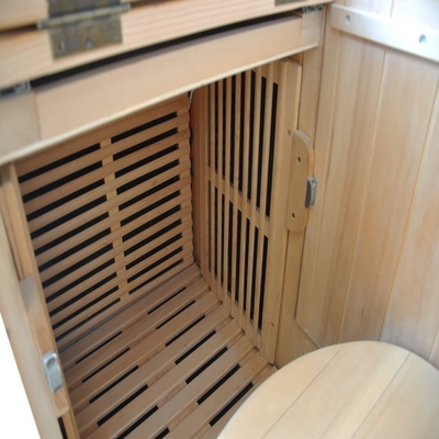 Demi corps 0.9kw de double de mur sauna infrarouge portatif de cigûe