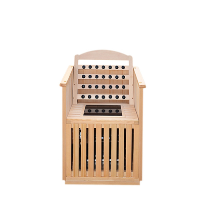 Cabine portative 0.9kw de demi de corps personne traditionnelle infrarouge du sauna un pour la maison