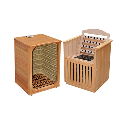 Cabine portative 0.9kw de demi de corps personne traditionnelle infrarouge du sauna un pour la maison