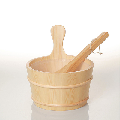 Pin Pail With Insert Sauna Bucket de l'épaisseur 4L 5L 6L de 1.3CM avec le fond