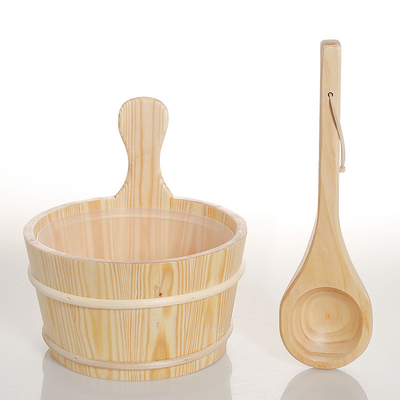 Pin Pail With Insert Sauna Bucket de l'épaisseur 4L 5L 6L de 1.3CM avec le fond