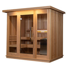 4-6 sapin nordique d'intérieur traditionnel des saunas 9kw de personne sec avec l'appareil de chauffage de Harvia