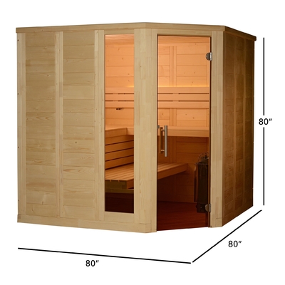 charnières impeccables nordiques solides d'intérieur de la vapeur 8kw de la pièce traditionnelle solides solubles de sauna
