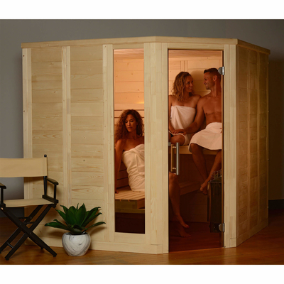 charnières impeccables nordiques solides d'intérieur de la vapeur 8kw de la pièce traditionnelle solides solubles de sauna