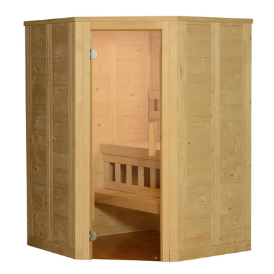pièce impeccable nordique de sauna de vapeur du sauna 6kw de personne sèche traditionnelle de salle ETL 2