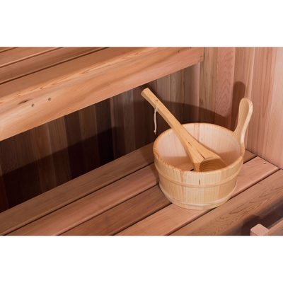 cèdre rouge ETL de la vapeur 220V en bois d'intérieur traditionnel sec de sauna