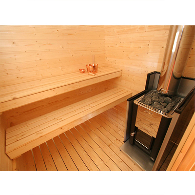 Cabine en bois impeccable nordique traditionnelle de sauna de vapeur de la personne 4-6 extérieure