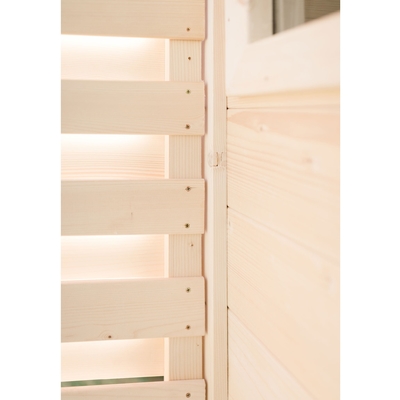 Cabine infrarouge lointaine en bois impeccable nordique de sauna de 6 personnes extérieure